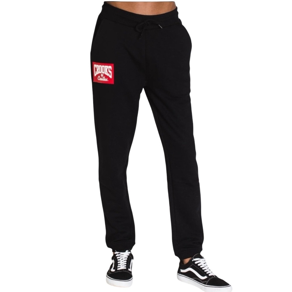 Crooks & Castles Black Sweatpants Size Medium‎ Streetwear Joggers